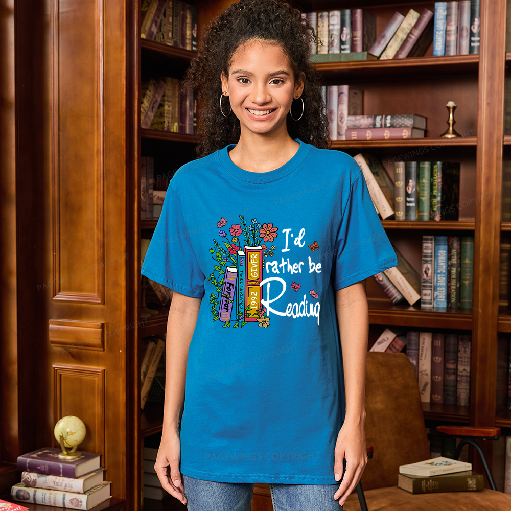 Pagewings I'd Rather Be Reading Unisex Classic T-shirt