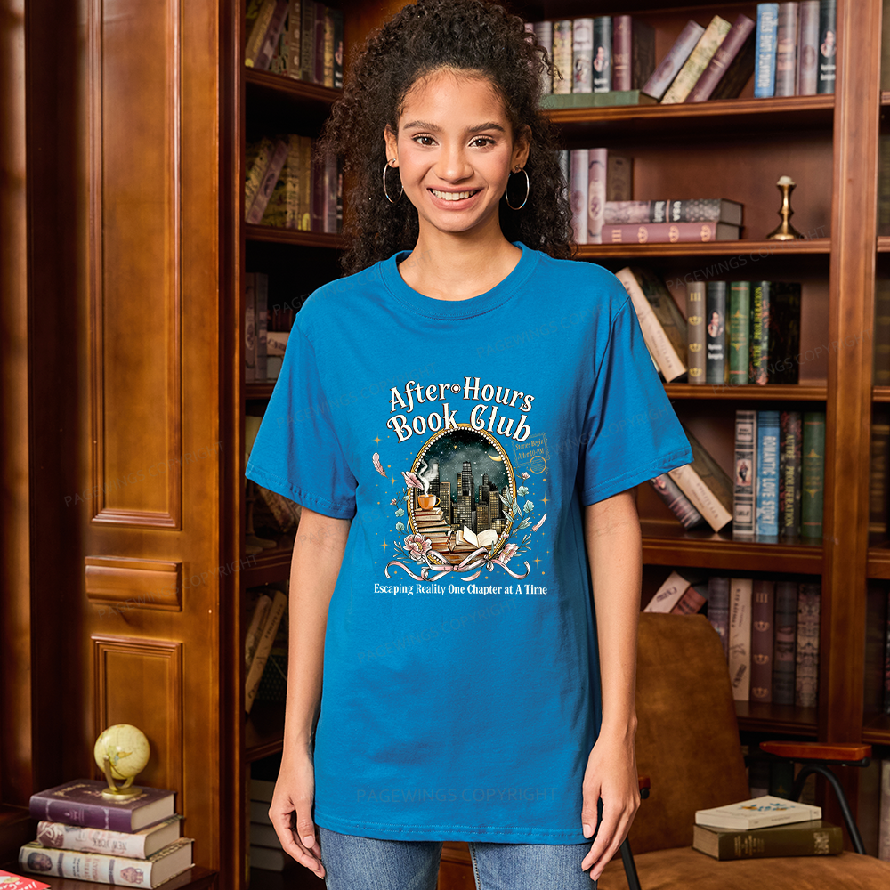 Pagewings After‑Hours Book Club Unisex Classic T-shirt