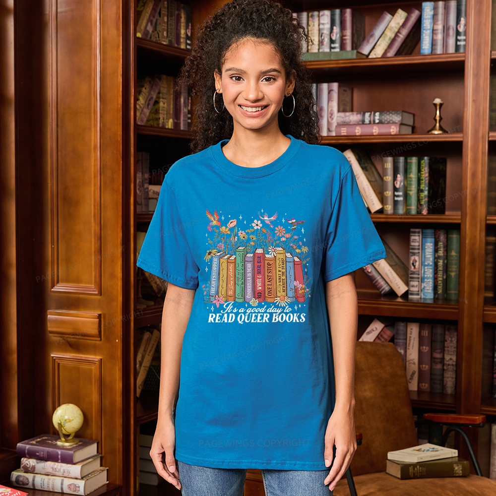 Pagewings Read Queer Books Unisex Classic T-shirt