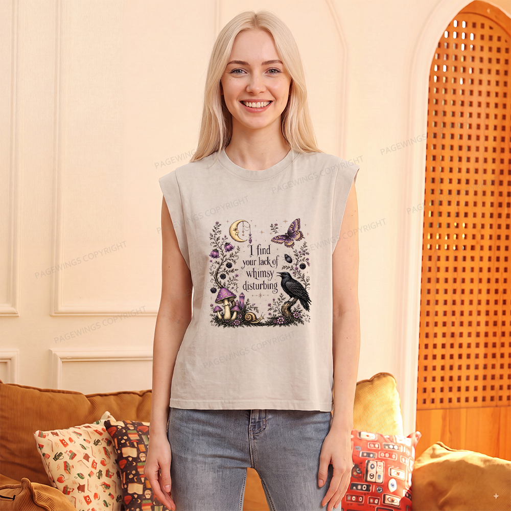Pagewings Lack of Whimsy Women's Washed Tank Top