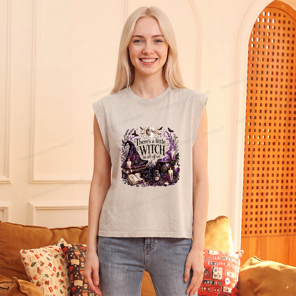 Pagewings Mystical Witchy Women's Washed Tank Top