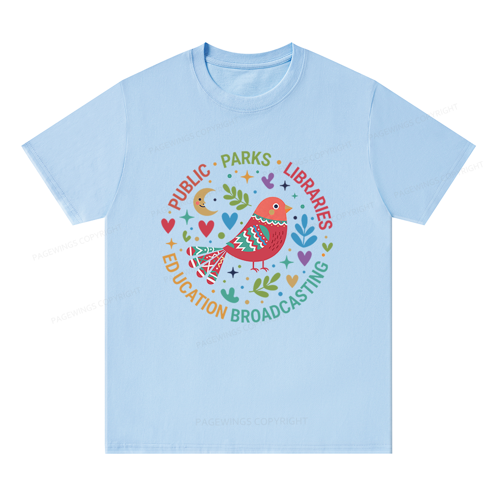 Pagewings Public Parks Libraries Education Unisex Classic T-shirt