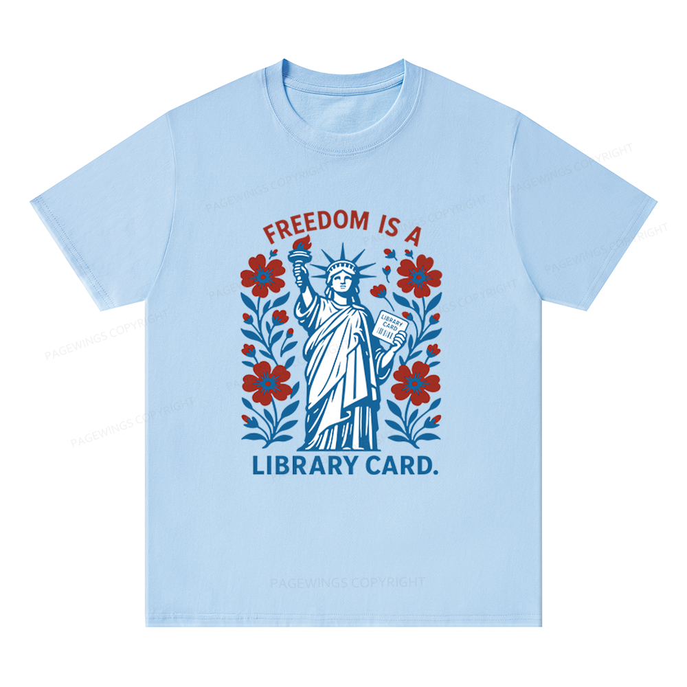 Pagewings Liberty is a Library Card Unisex Classic T-shirt