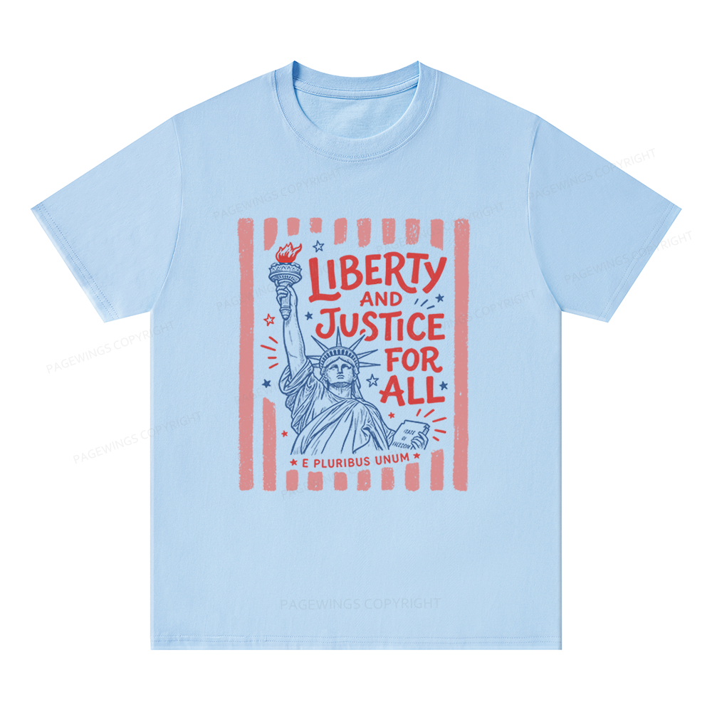 Pagewings Liberty And Justice For All Unisex Classic T-shirt