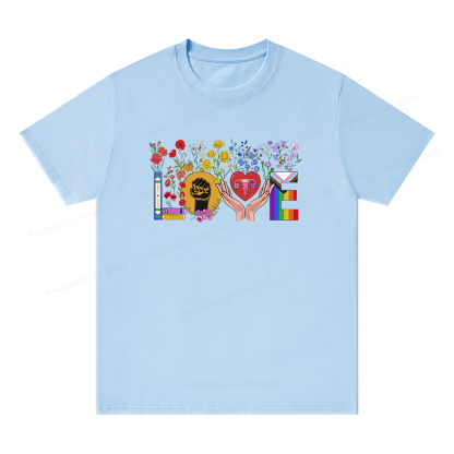 Pagewings Floral Love Human Rights Unisex Classic T-shirt