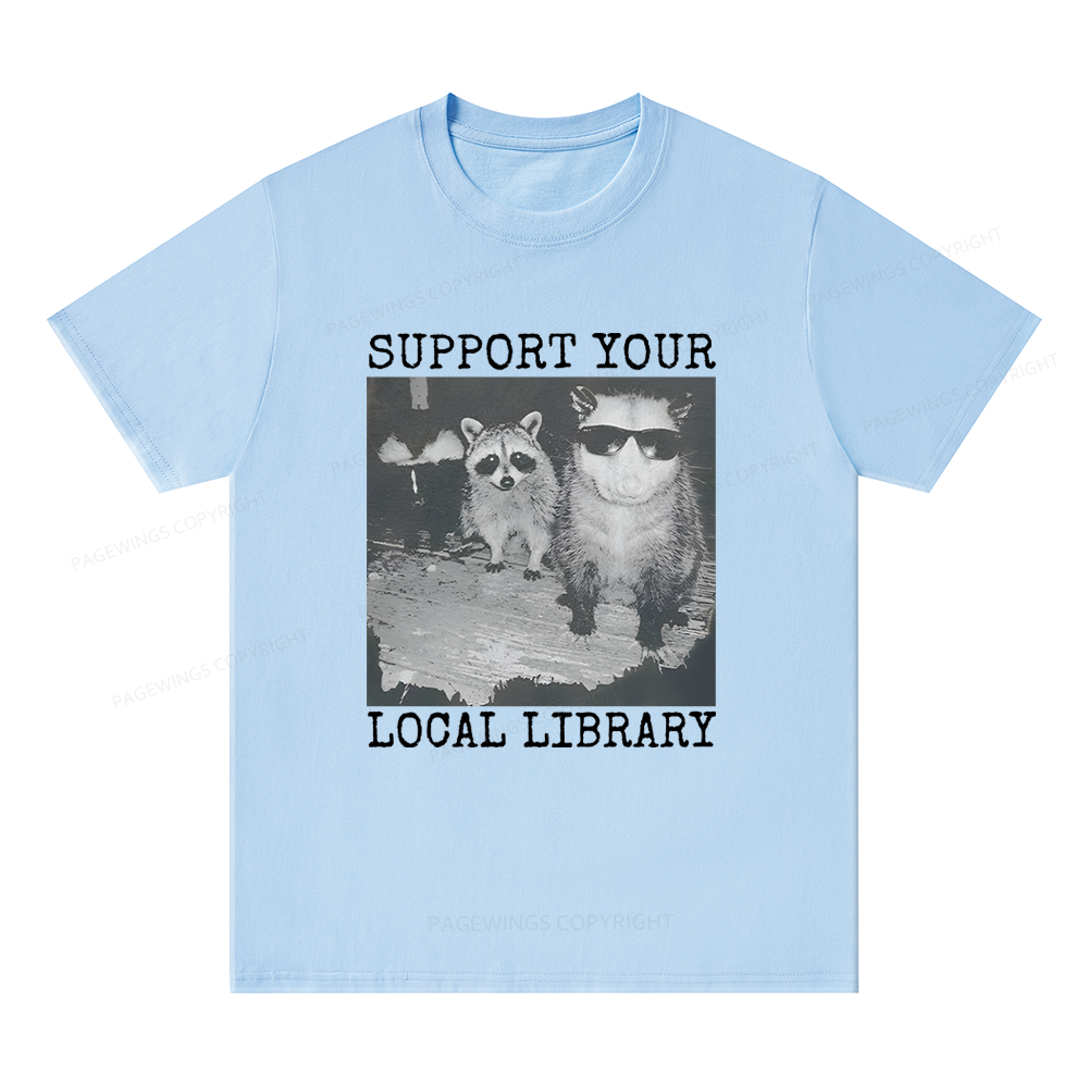 Pagewings Support Your Local Library Unisex Classic T-shirt