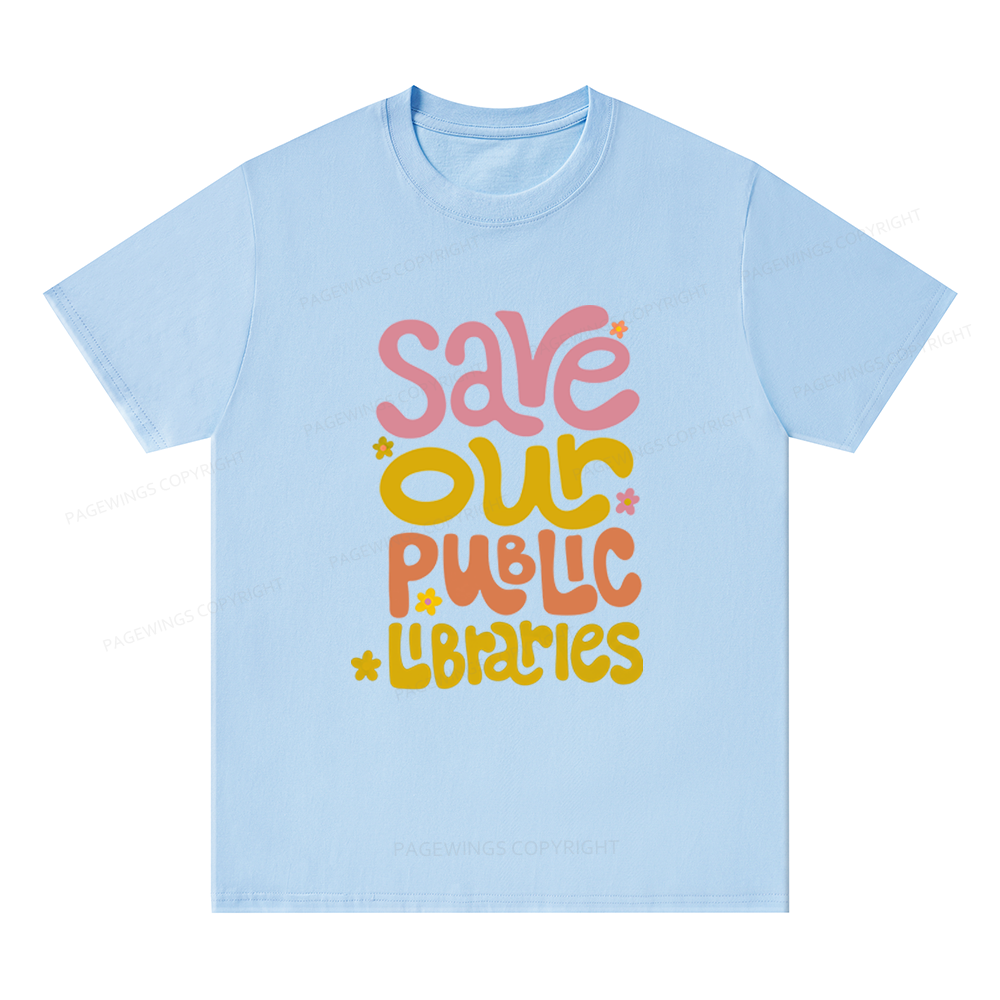 Pagewings Save Our Public Libraries Unisex Classic T-shirt