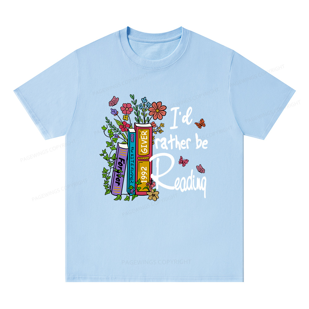 Pagewings I'd Rather Be Reading Unisex Classic T-shirt