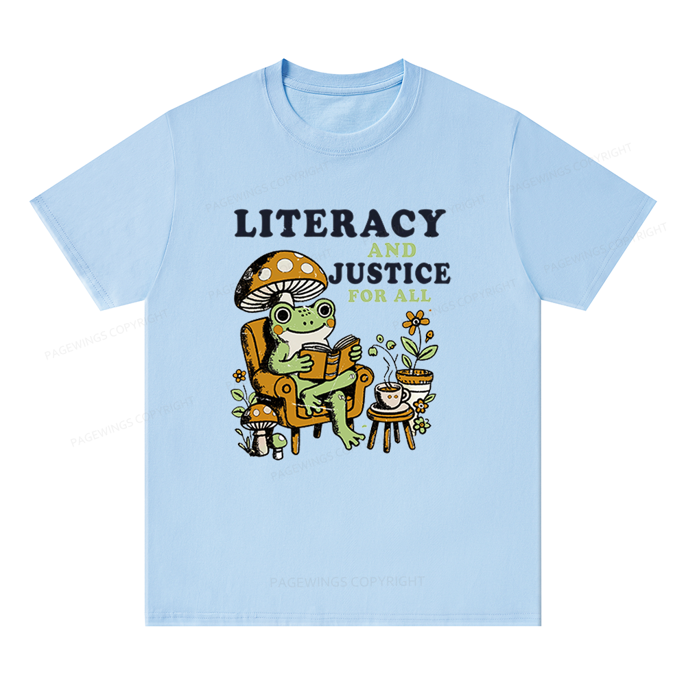 Pagewings Literacy And Justice For All Unisex Classic T-shirt