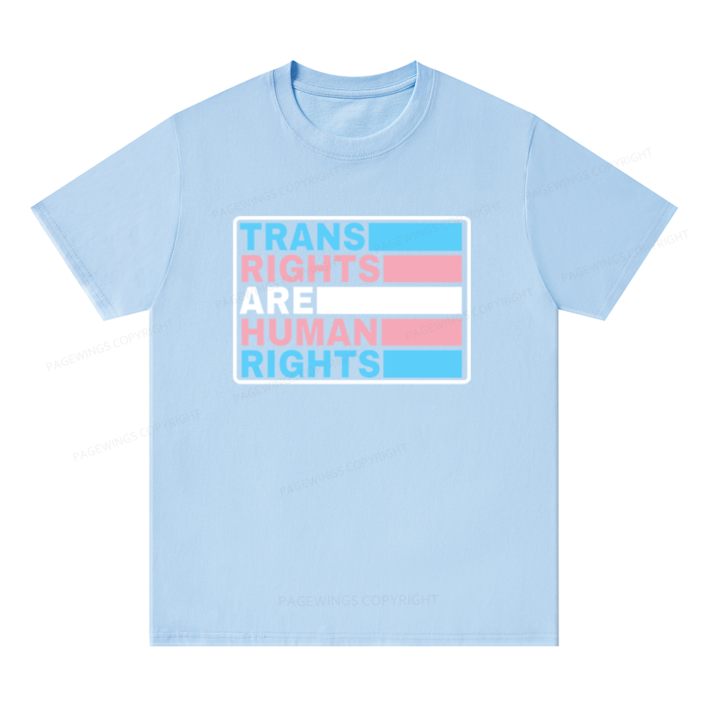 Pagewings Trans Rights Are Human Rights Unisex Classic T-shirt