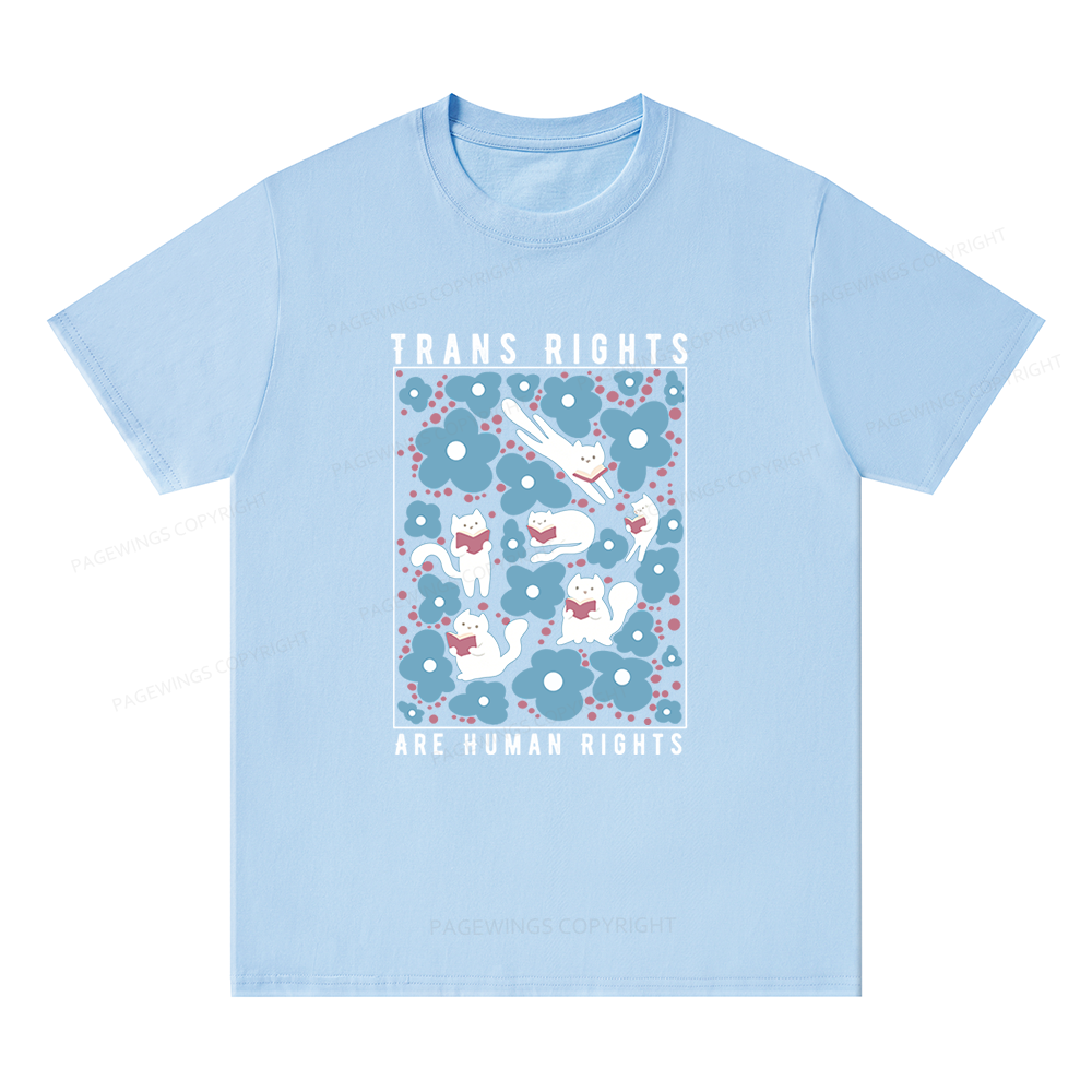 Pagewings Trans Rights Are Human Rights Unisex Classic T-shirt