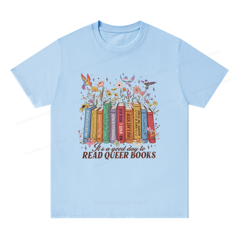 Pagewings Read Queer Books Unisex Classic T-shirt