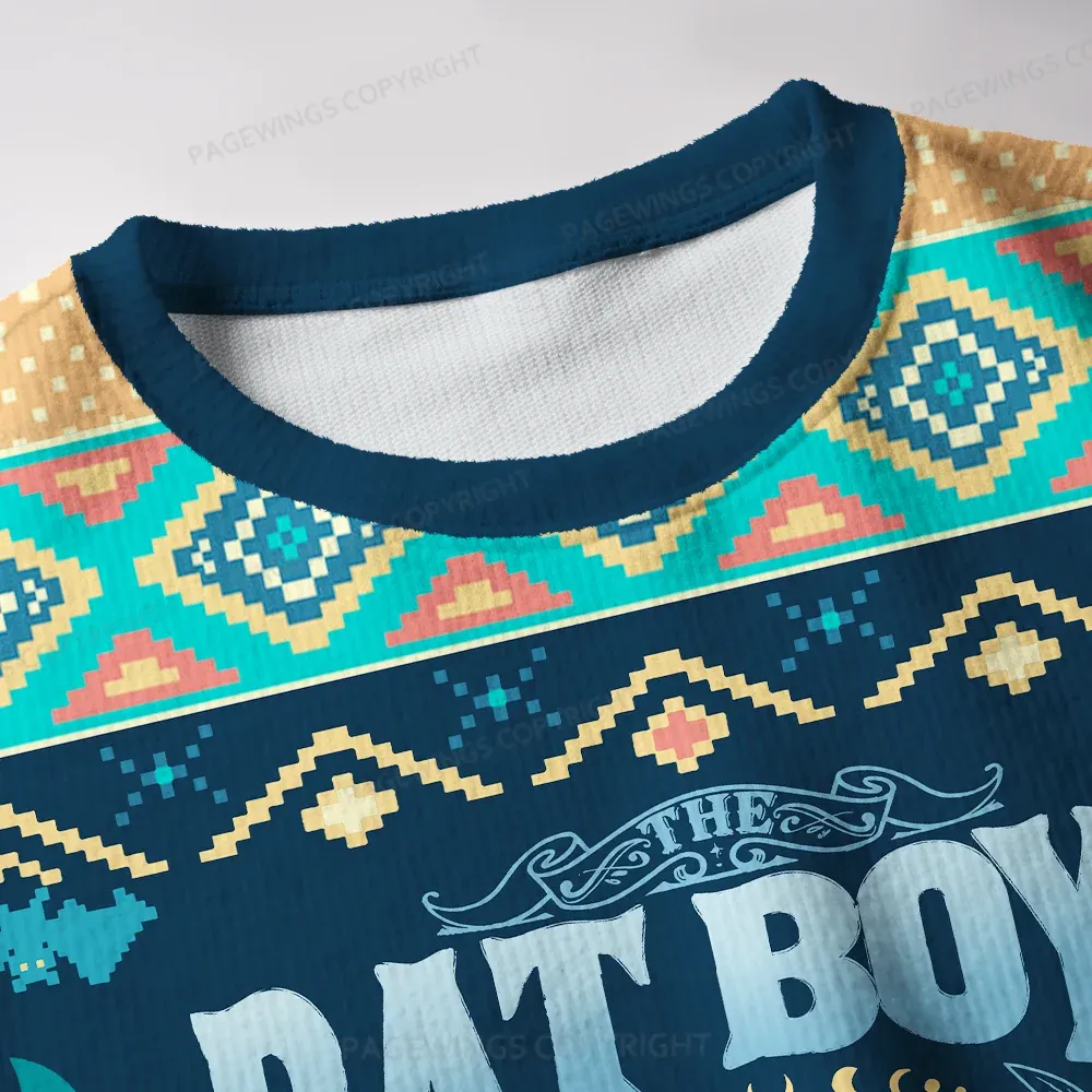 Pagewings Bat Boys Unisex Ugly Knit Sweatshirt