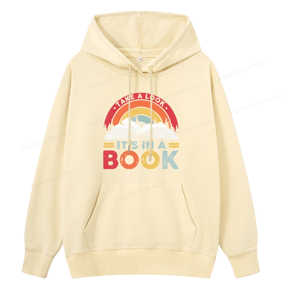 Pagewings Take A Look It's In A Book Unisex Classic Hoodie