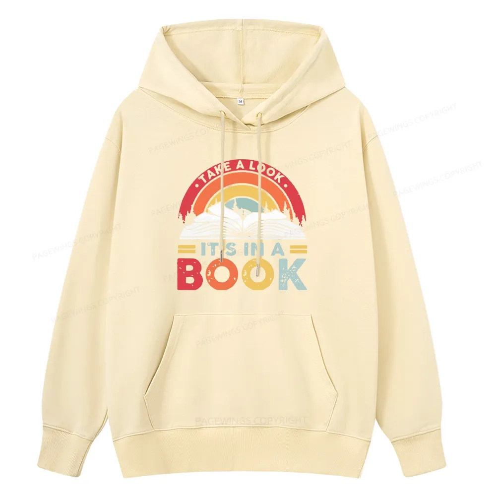 Pagewings Take A Look It's In A Book Unisex Classic Hoodie