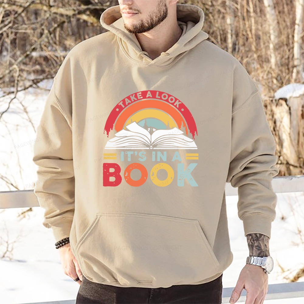 Pagewings Take A Look It's In A Book Unisex Classic Hoodie