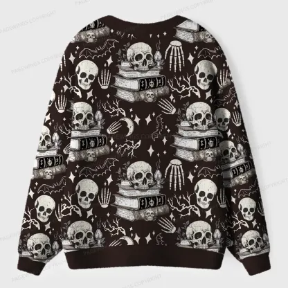 Pagewings Read Banned Books Gain Forbidden Knowledge Unisex Ugly Cardigan Sweaters