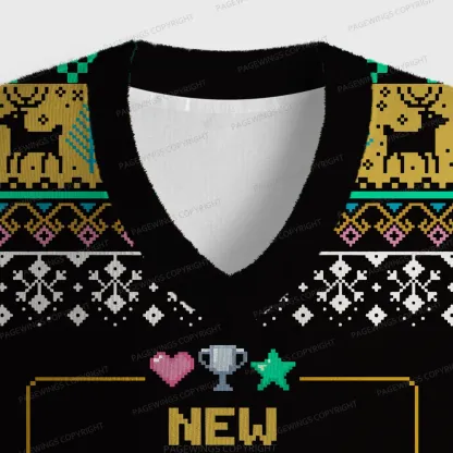 Pagewings New Achievement Unisex V-Neck Ugly Knit Vest