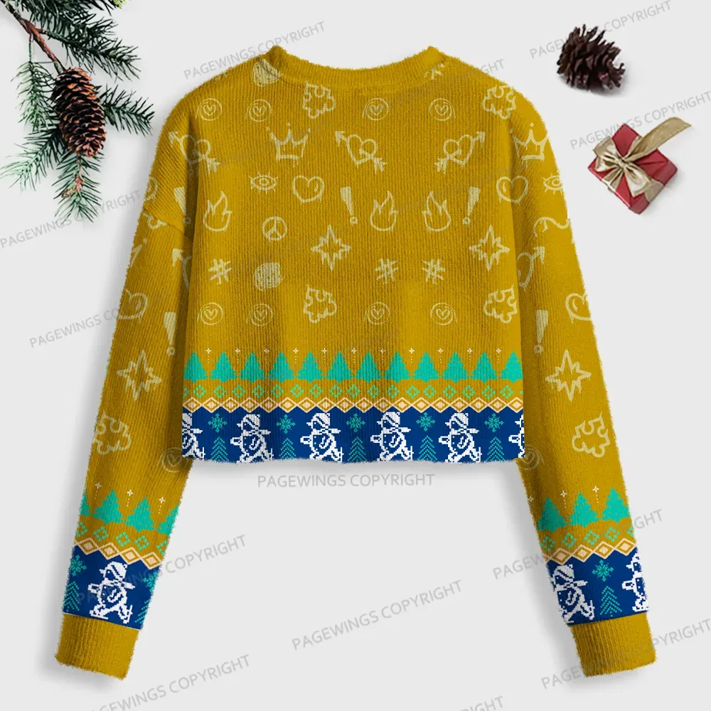 Pagewings Mongo Is Appalled Women Ugly Crop Sweatshirt