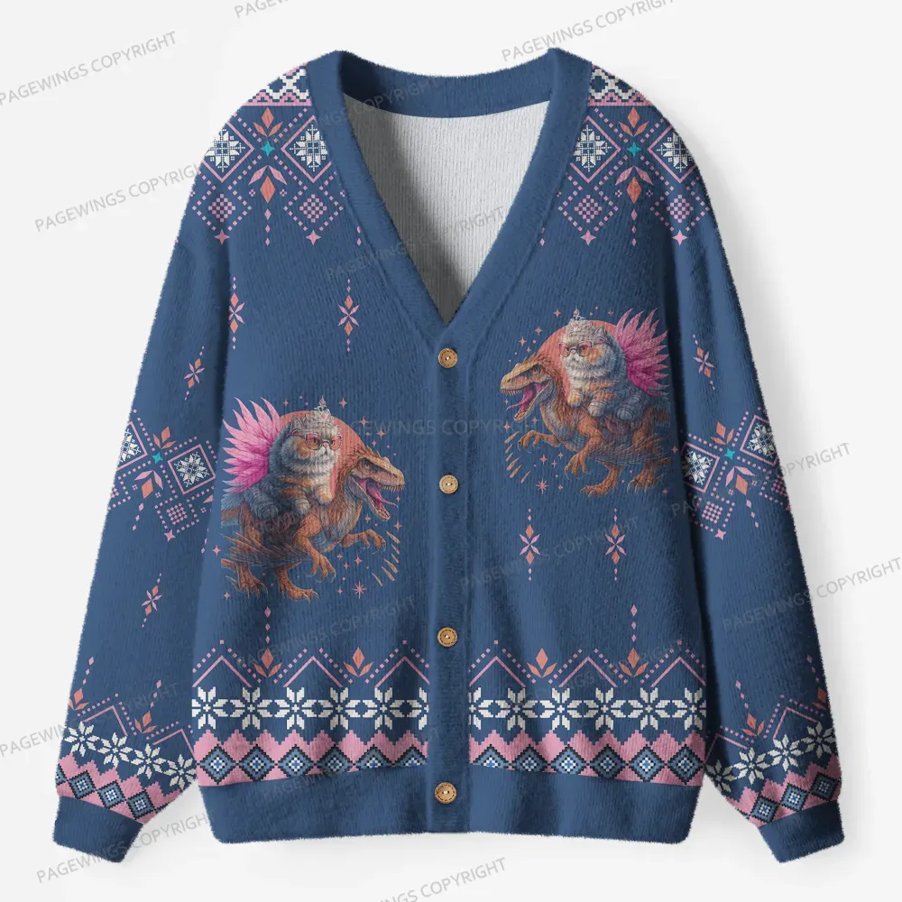 Pagewings Book Lover Unisex Ugly Cardigan Sweaters