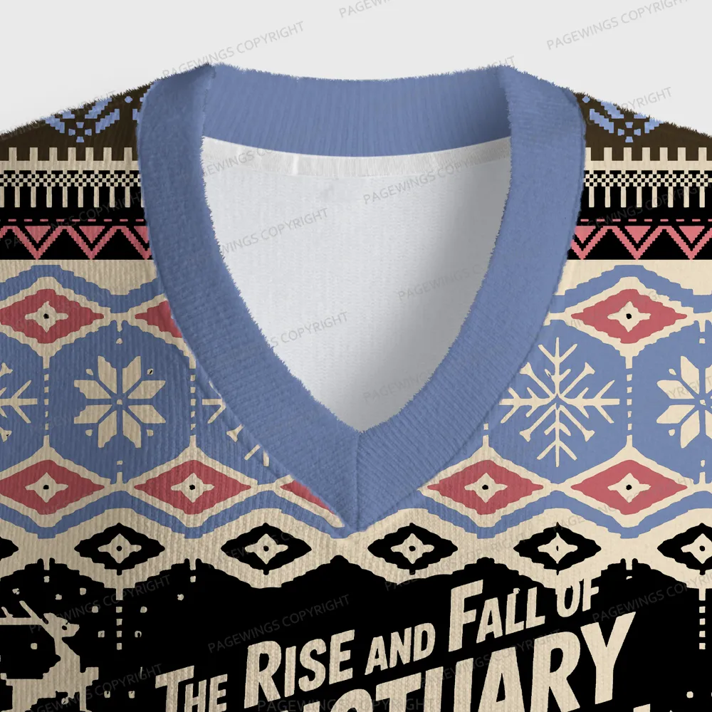 Pagewings The Rise And Fall Of Sanctuary Moon Unisex V-Neck Ugly Knit Vest