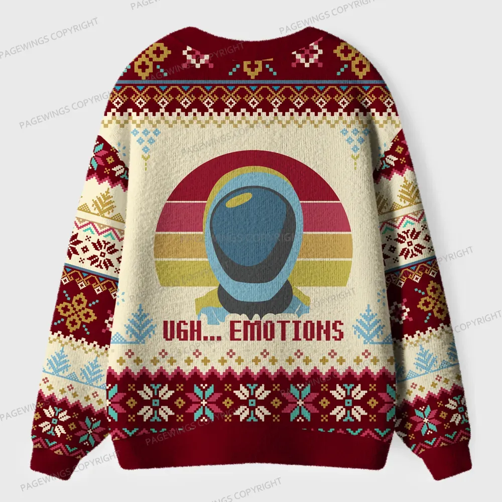 Pagewings Emotions Unisex Ugly Cardigan Sweaters