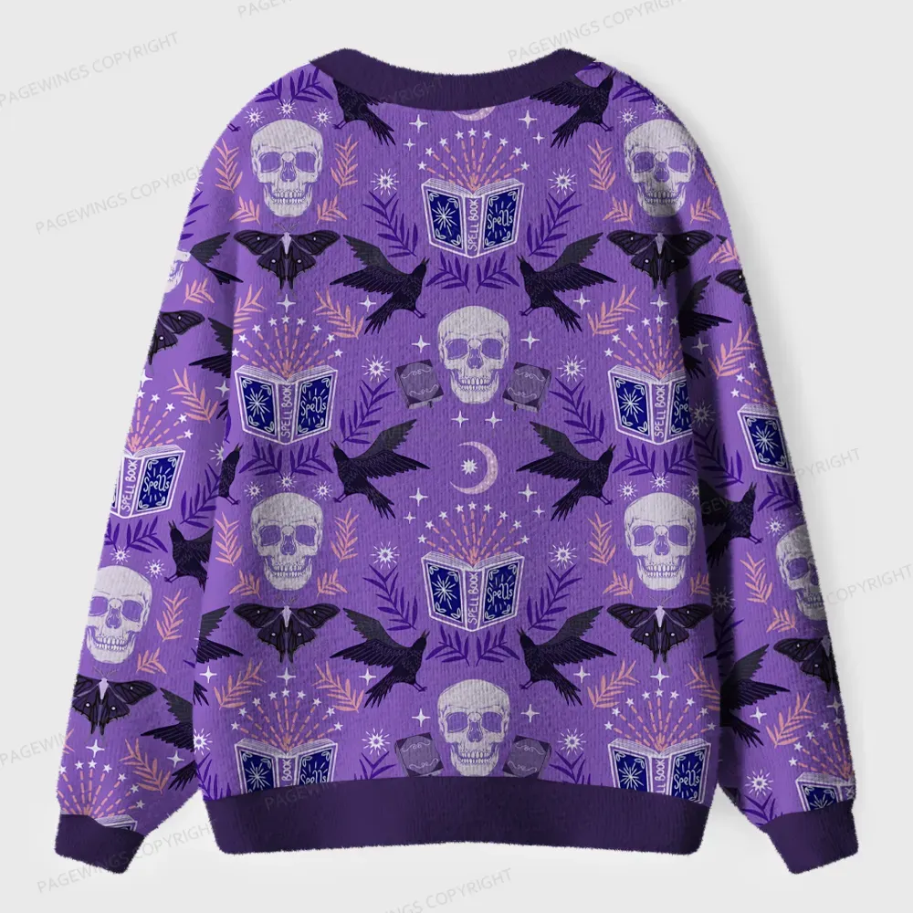 Pagewings Fantasy Reading  Unisex Ugly Cardigan Sweaters