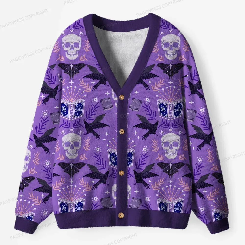 Pagewings Fantasy Reading  Unisex Ugly Cardigan Sweaters