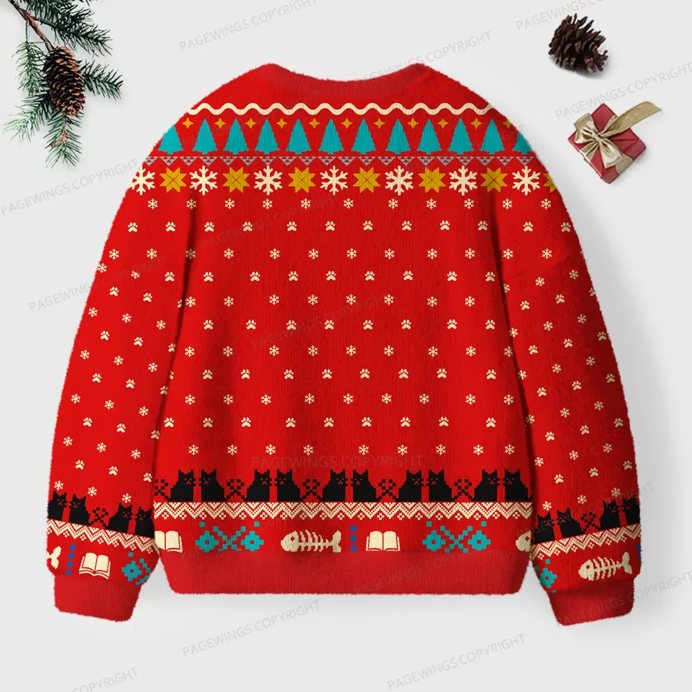 Pagewings National Library Week Unisex Ugly Knit Sweatshirt