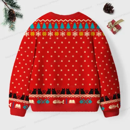 Pagewings National Library Week Unisex Ugly Knit Sweatshirt
