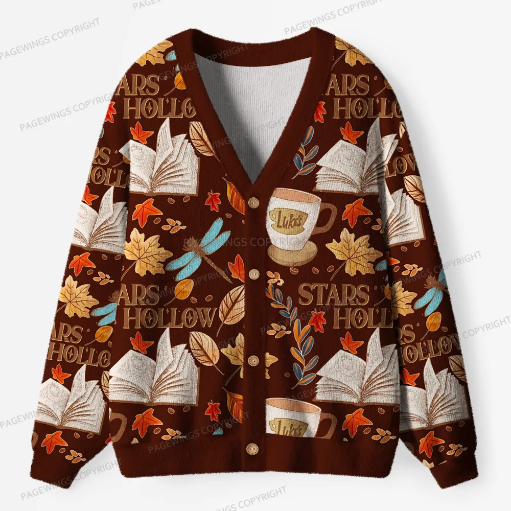 Pagewings Stars Hollow Unisex Ugly Cardigan Sweaters
