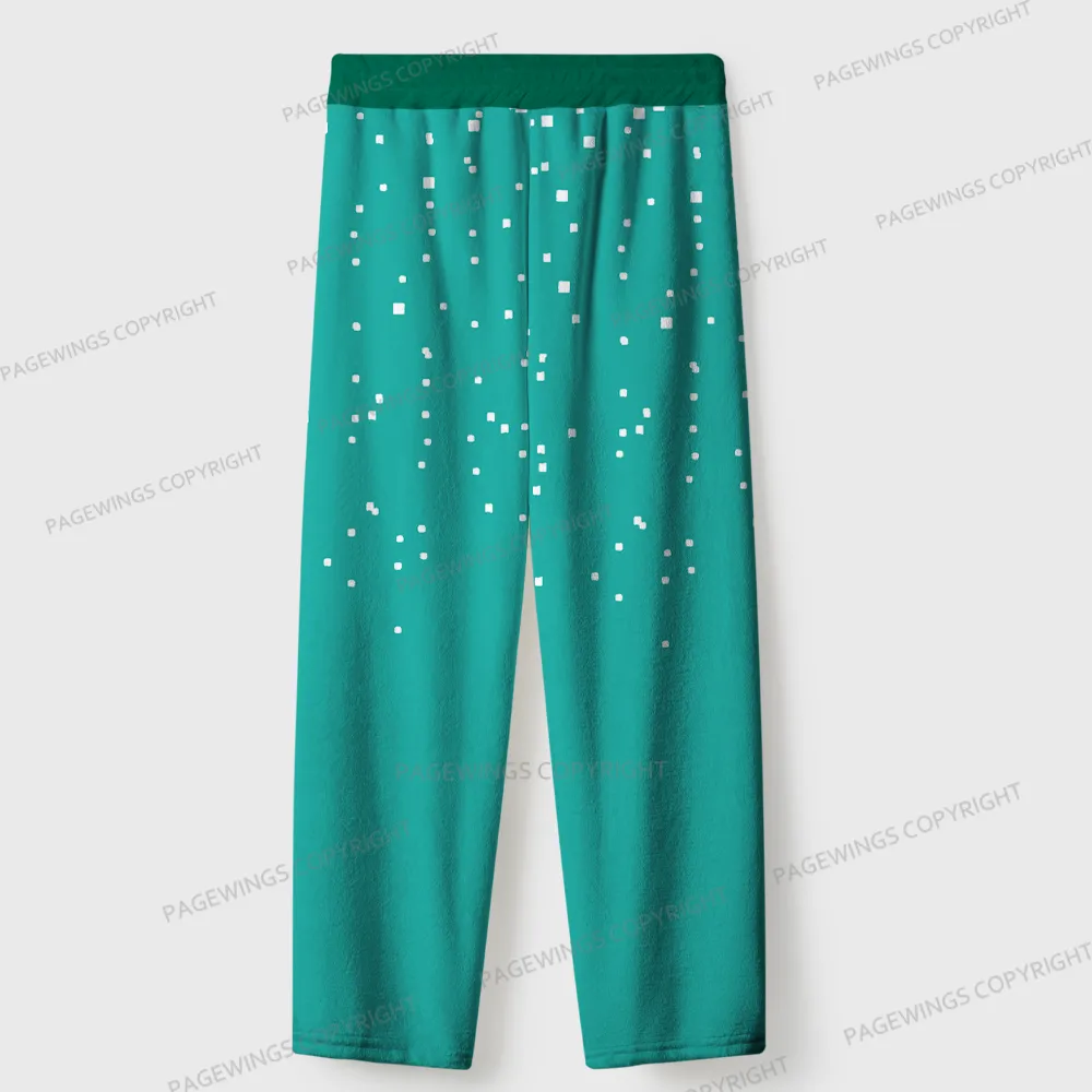 Pagewings  Christmas Book Dragon Unisex Flannel Pajama Set