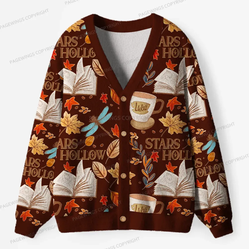Pagewings Stars Hollow Unisex Ugly Cardigan Sweaters