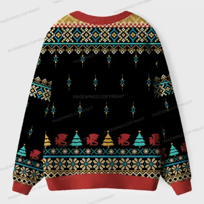 Pagewings It's Too Nonfictiony Outside Unisex Ugly Cardigan Sweaters