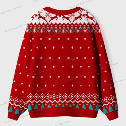 Pagewings Ghost Reader Unisex Ugly Cardigan Sweaters