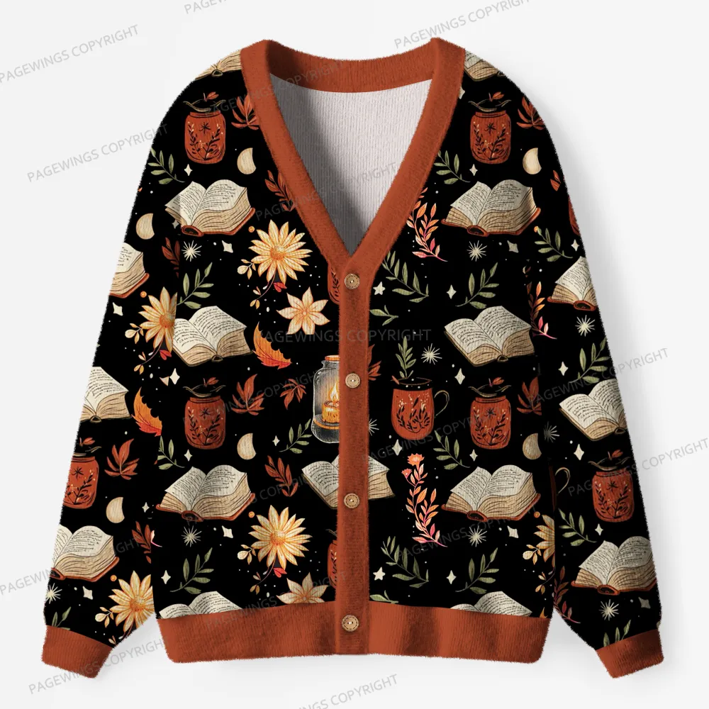 Pagewings Read More Books Unisex Ugly Cardigan Sweaters