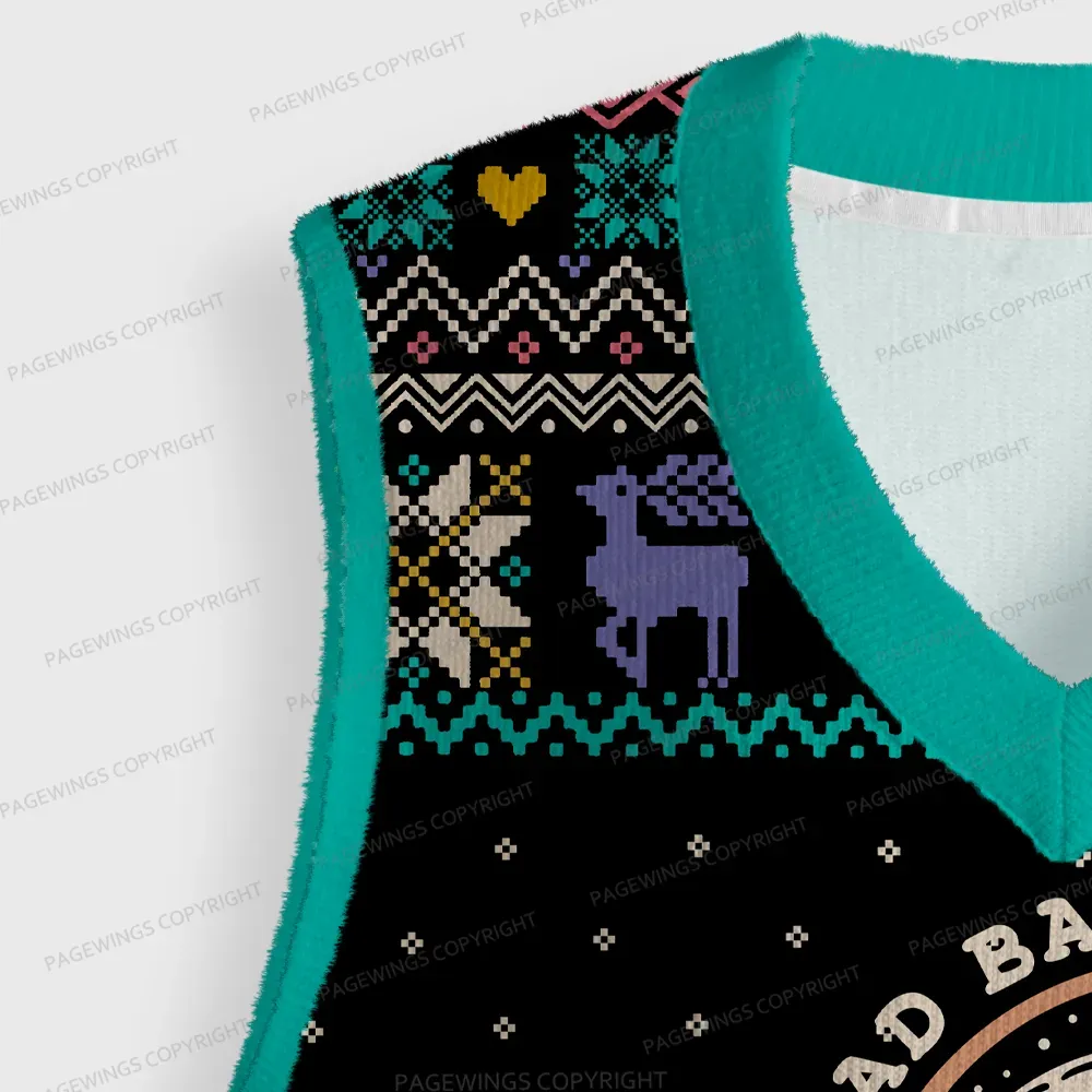 Pagewings Read Banned Books Unisex V-Neck Ugly Knit Vest