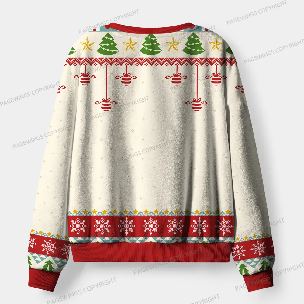 Pagewings Christmas Tree Book Unisex Flannel Pajama Set