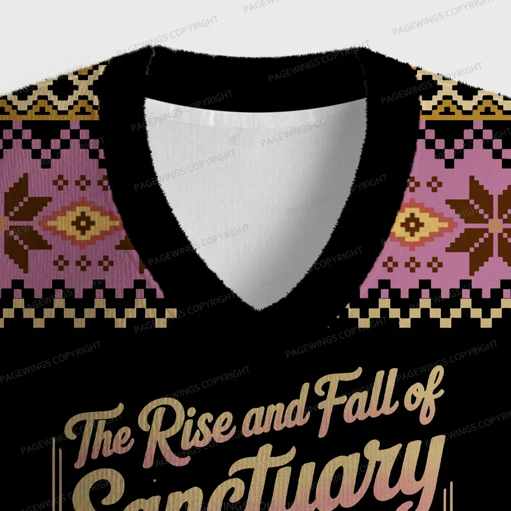 Pagewings The Rise And Fall Of Sanctuary Moon Unisex V-Neck Ugly Knit Vest