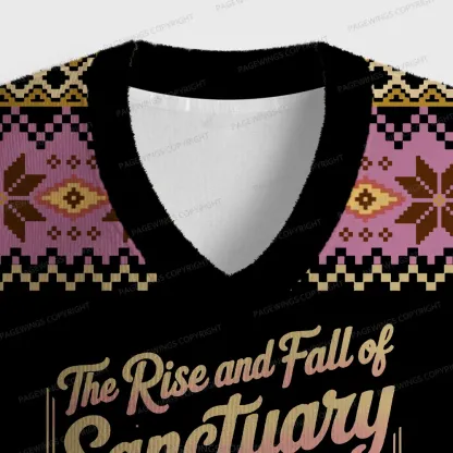 Pagewings The Rise And Fall Of Sanctuary Moon Unisex V-Neck Ugly Knit Vest