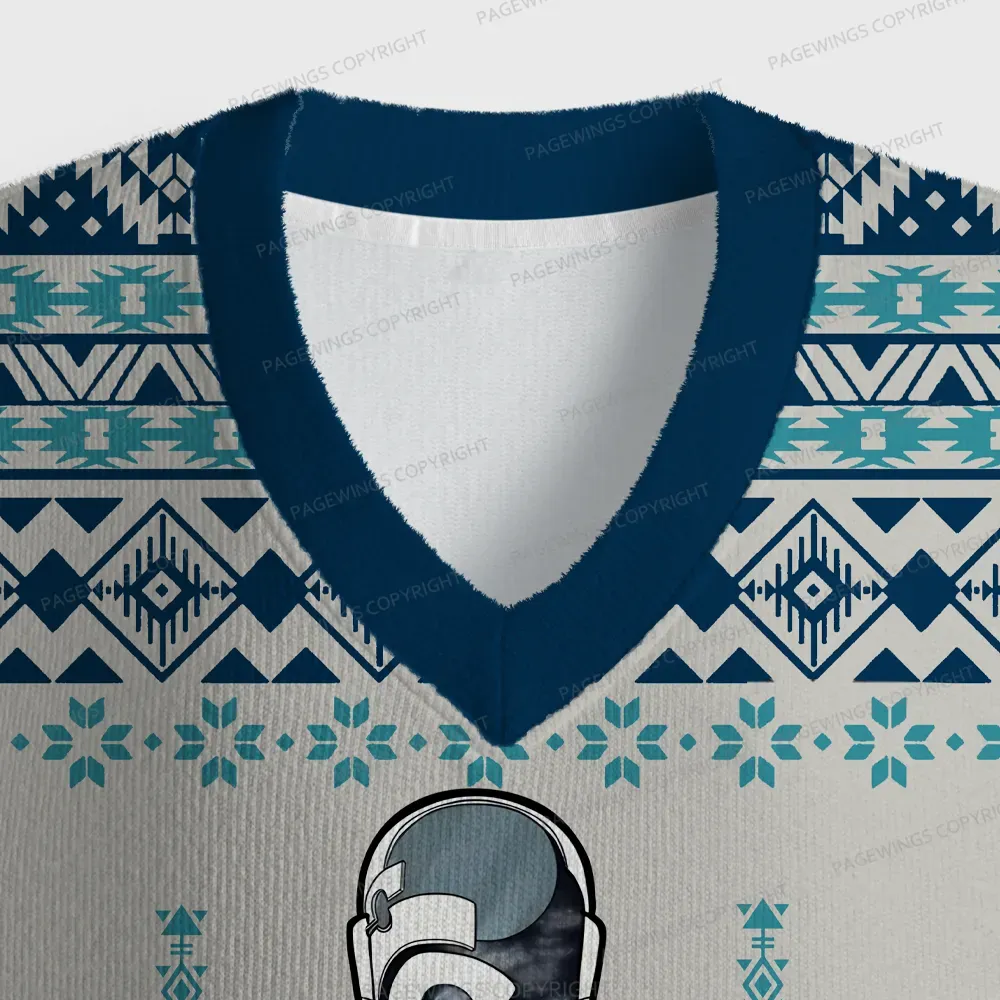 Pagewings Become Ungovernable Unisex V-Neck Ugly Knit Vest