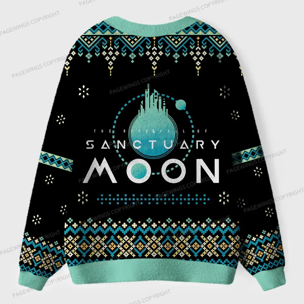Pagewings Sanctuary Moon Unisex Ugly Cardigan Sweaters