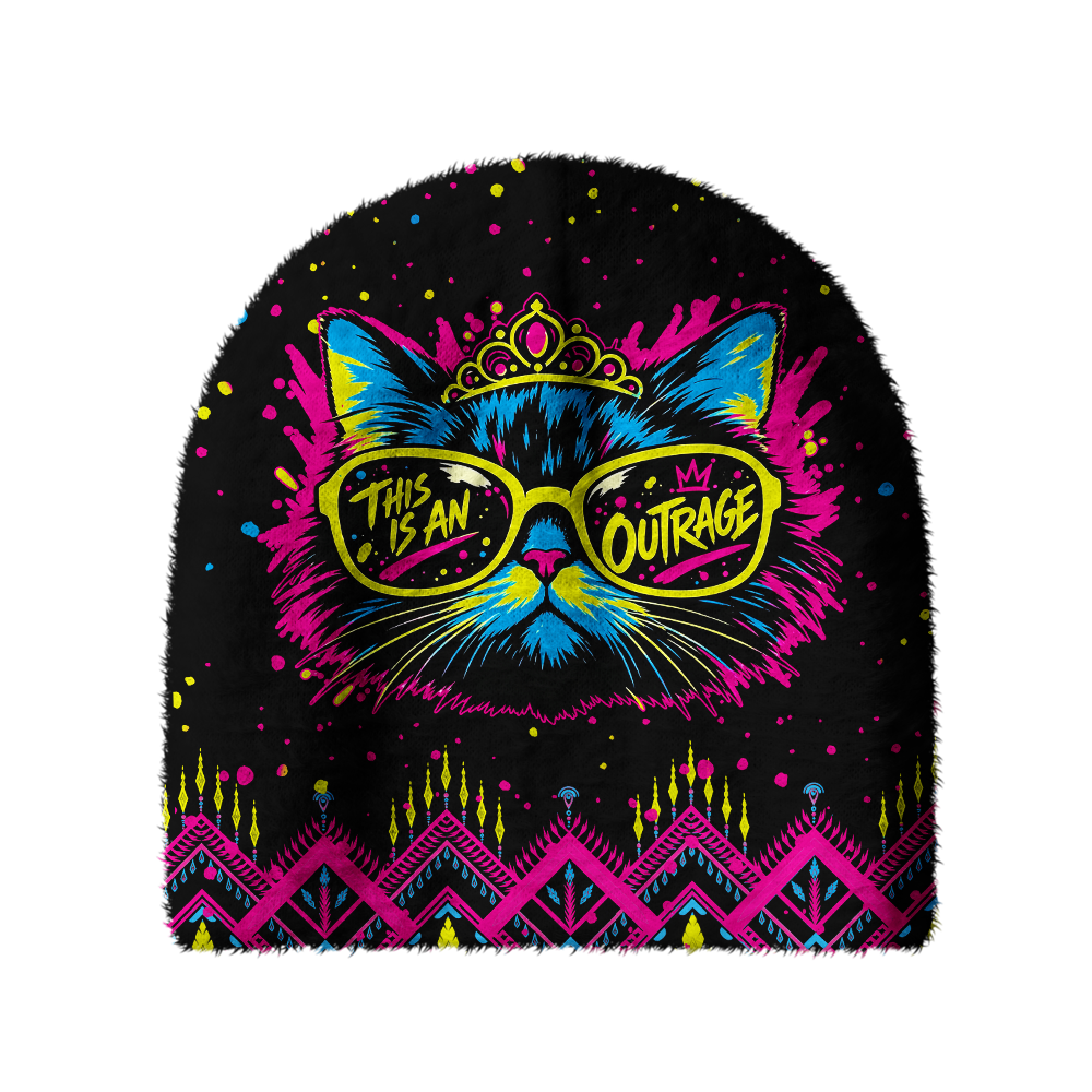 Pagewings Sci Fi Book Lover Knit Patterned Beanie