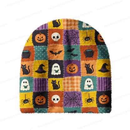 Pagewings Ghosts Love Reading Knit Patterned Beanie