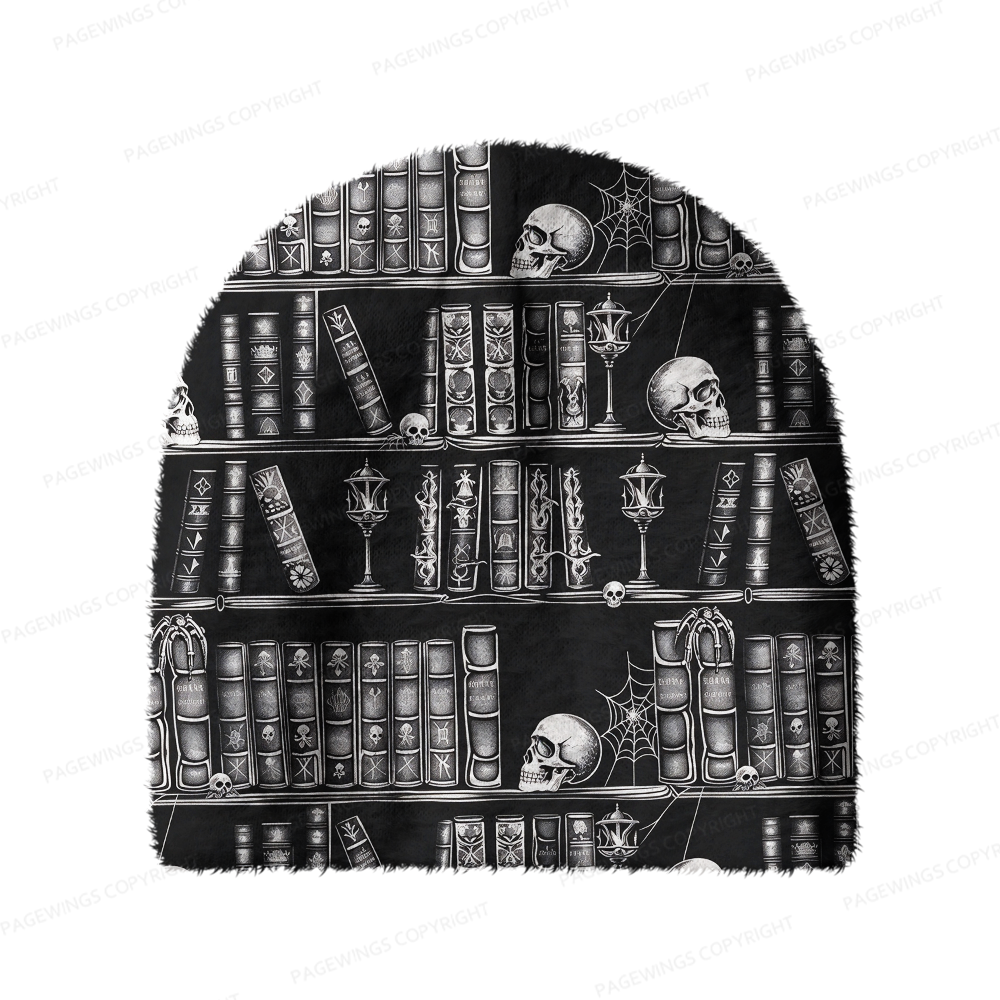 Pagewings Dark Romance Book Lover Knit Patterned Beanie