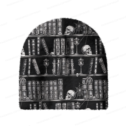 Pagewings Dark Romance Book Lover Knit Patterned Beanie