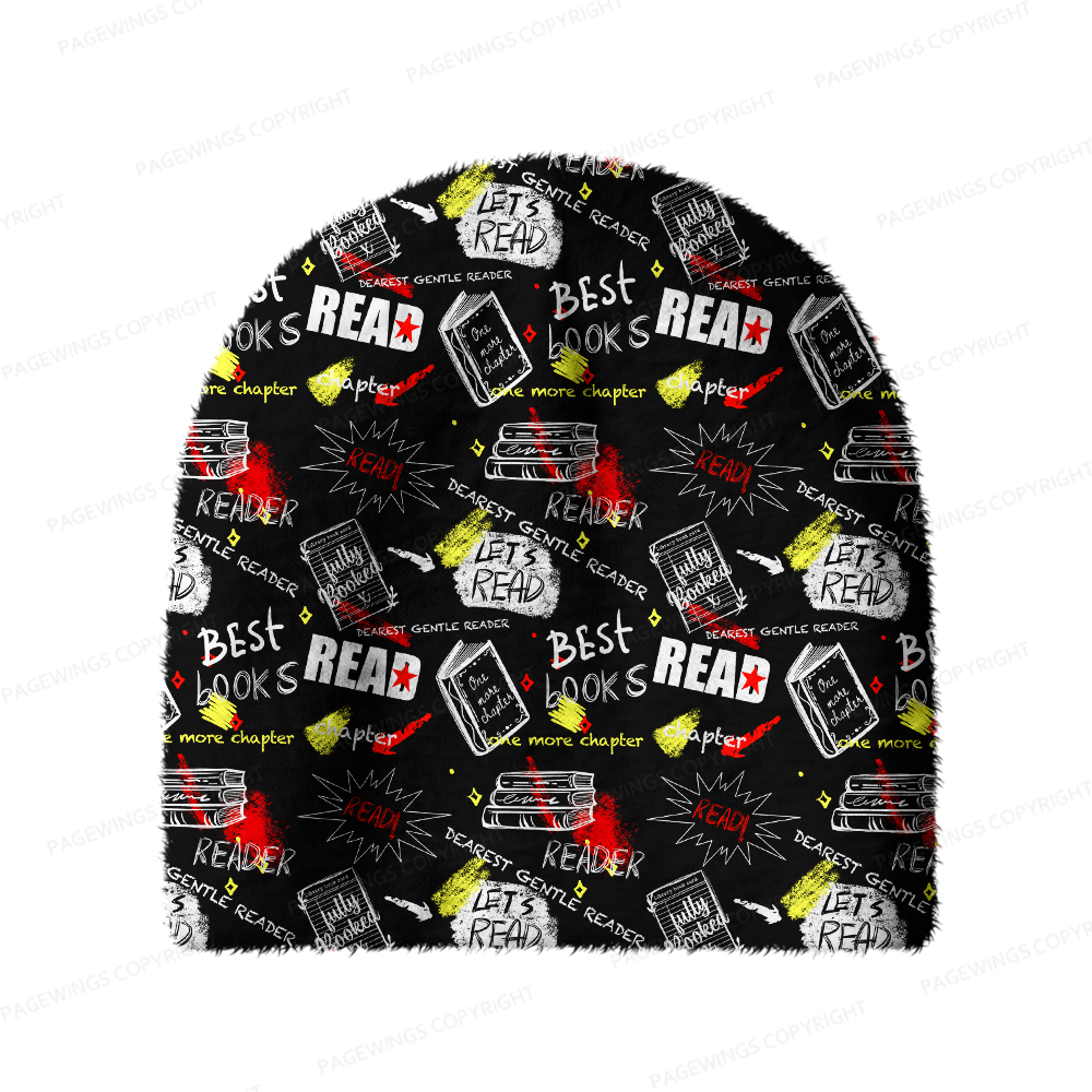 Pagewings Bookish Vibe Knit Patterned Beanie