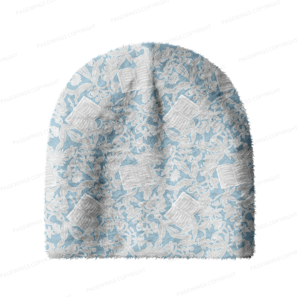 Pagewings Bookish Vibe Knit Patterned Beanie