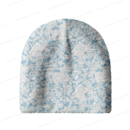 Pagewings Bookish Vibe Knit Patterned Beanie