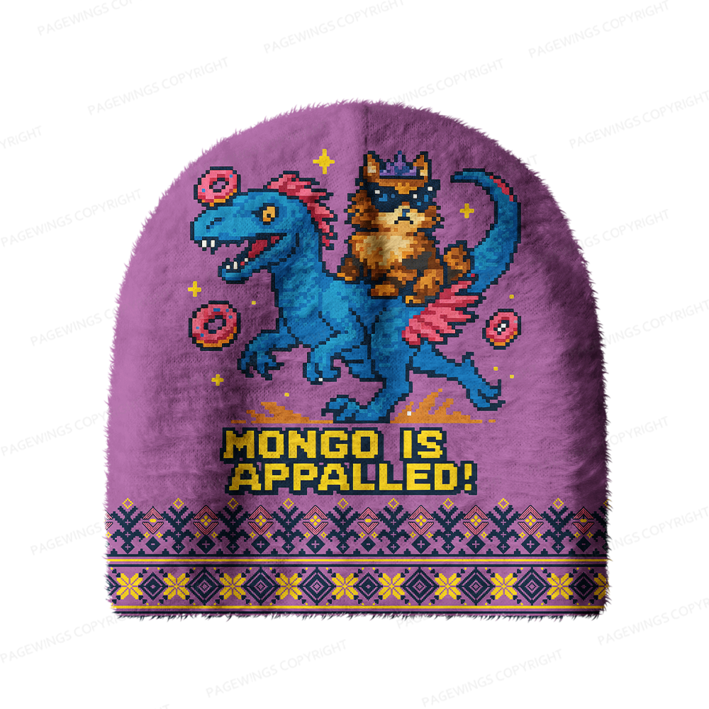 Pagewings Sci Fi Book Lover Knit Patterned Beanie